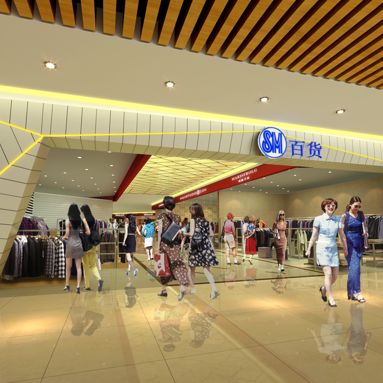 淄博盛名吉成百貨有限公司監(jiān)控、背景音樂、綜合布線項目